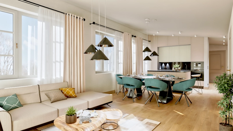 Lai Street Apartment 5 interior render