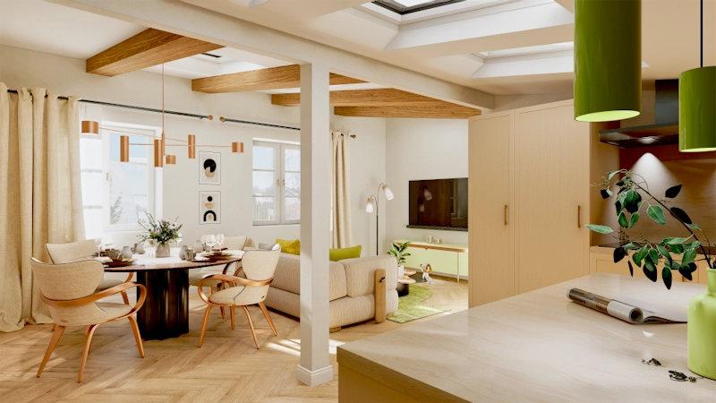 Lai Street Apartment 6 interior render