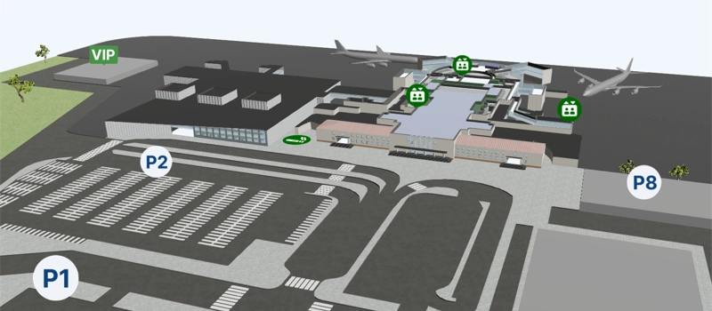 Vilnius Airport 3D Map